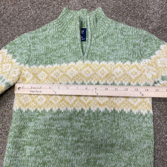 Gap Kids Lambswool Sweater Girls 1/4 Zip Sz XL Sz 12 Long Sleeve Pullover Blend - Picture 8 of 12